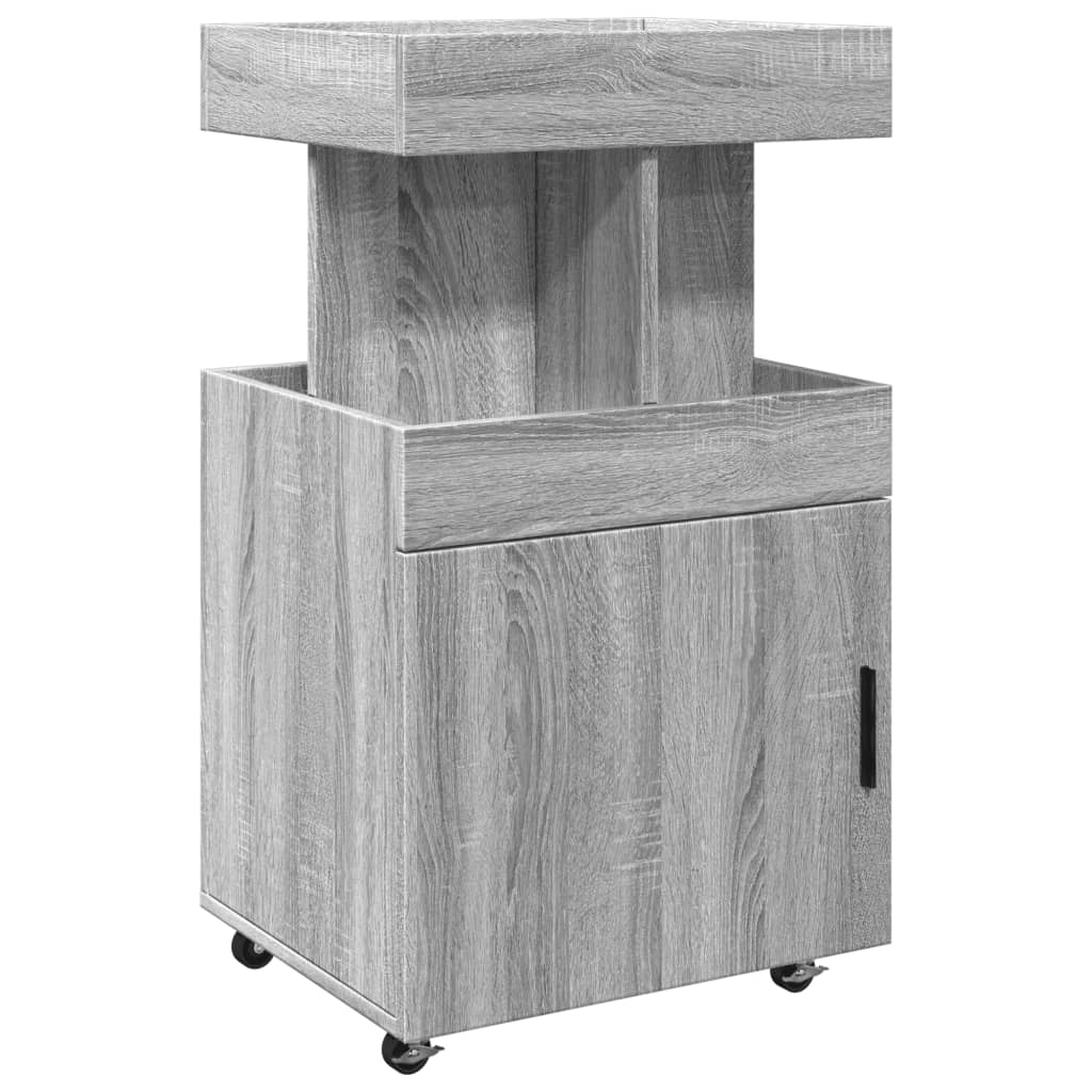Bar Cart Grey Sonoma 50x41x89 cm Engineered Wood