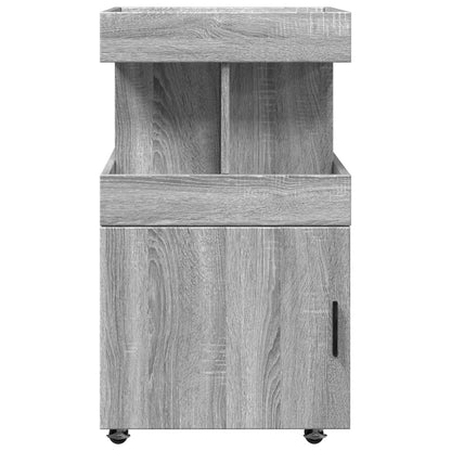 Bar Cart Grey Sonoma 50x41x89 cm Engineered Wood