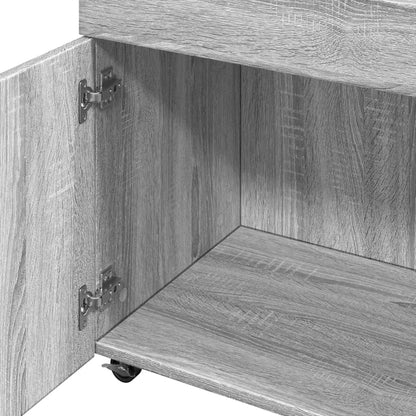 Bar Cart Grey Sonoma 50x41x89 cm Engineered Wood