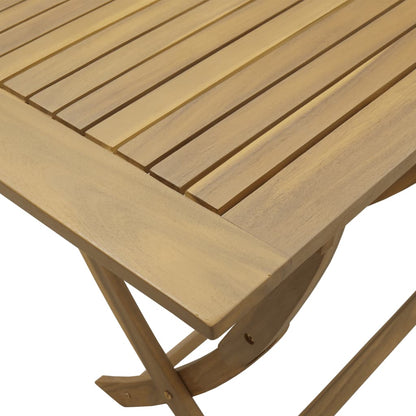 5 Piece Garden Dining Set Solid Wood Acacia