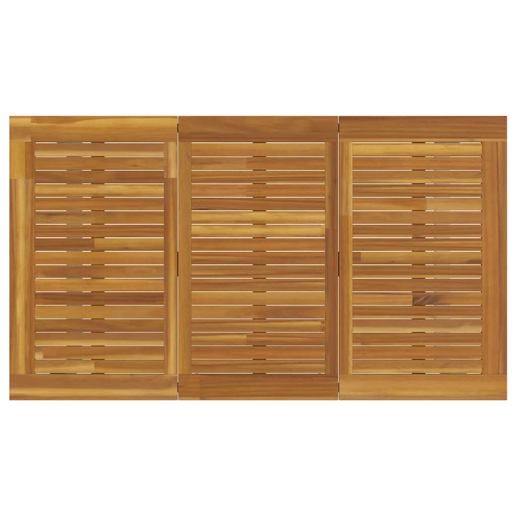 Garden Dining Set 5 pcs Grey Solid Acacia Wood