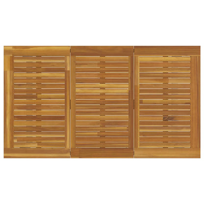 Garden Dining Set 5 pcs Grey Solid Acacia Wood