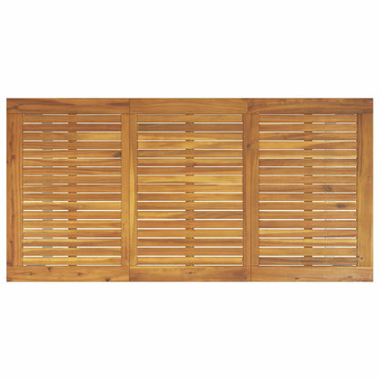 Garden Dining Set 7 pcs Grey Solid Acacia Wood