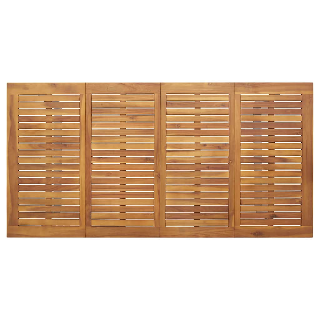 Garden Dining Set 7 pcs Grey Solid Acacia Wood