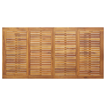 Garden Dining Set 7 pcs Grey Solid Acacia Wood