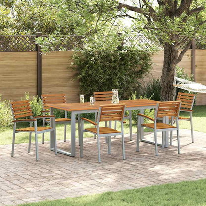 Garden Chair 6 pcs Brown 56 x 57 x 87 cm Solid Acacia Wood