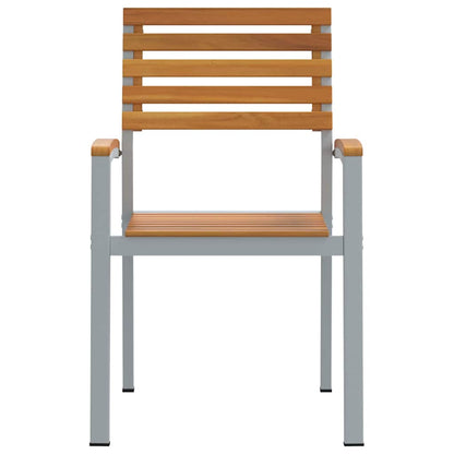 Garden Chair 8 pcs Brown 56 x 57 x 87 cm Solid Acacia Wood