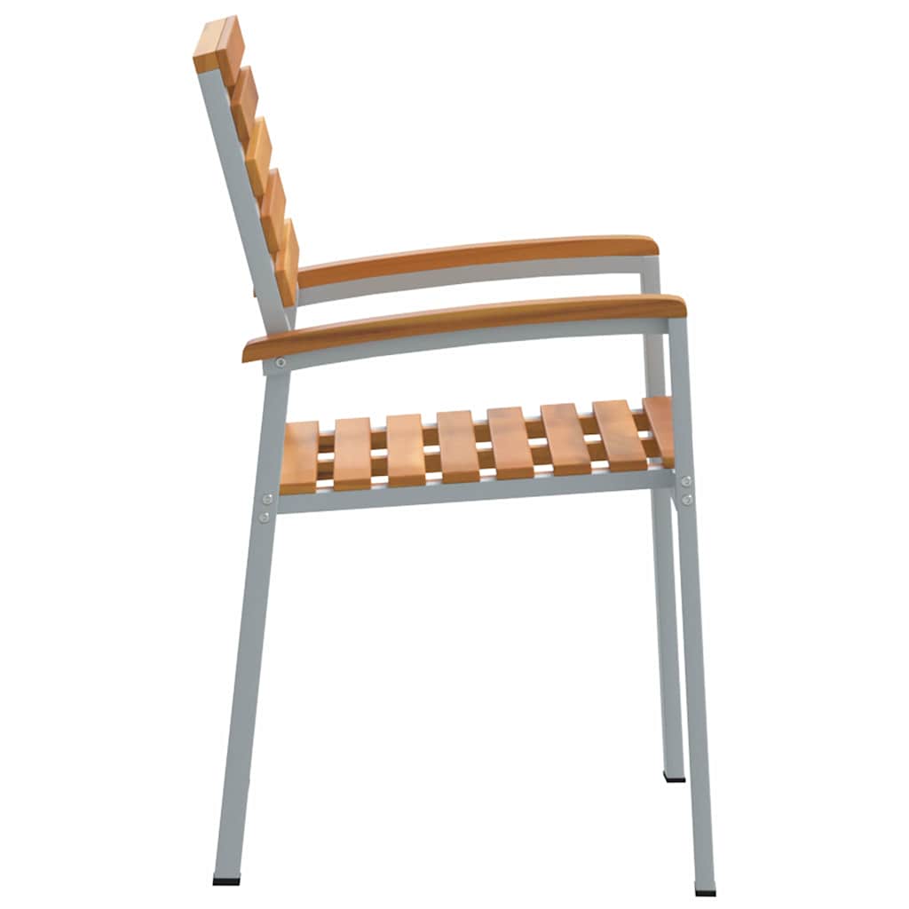 Garden Chair 8 pcs Brown 56 x 57 x 87 cm Solid Acacia Wood