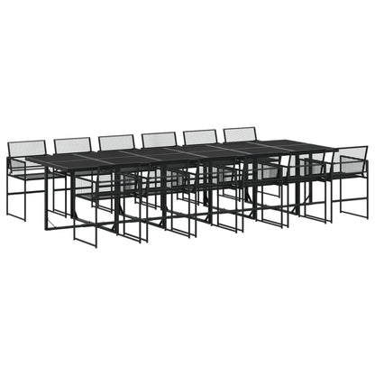 Garden Dining Set | Black | Poly Rattan | 13 Piece Set | Stackable