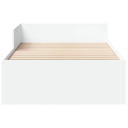 Bed Frame without Mattress White 90x190 cm Engineered Wood