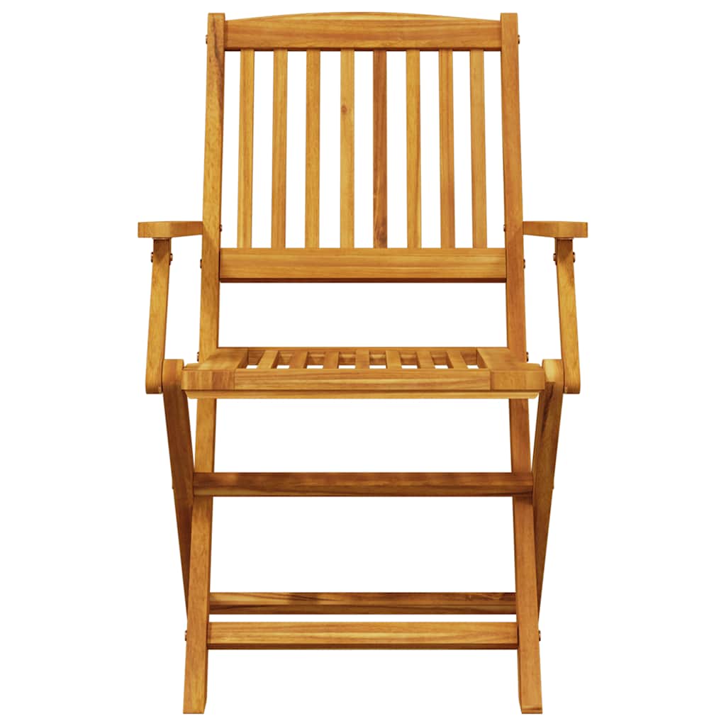 3 Piece Folding Bistro Set Solid Wood Acacia