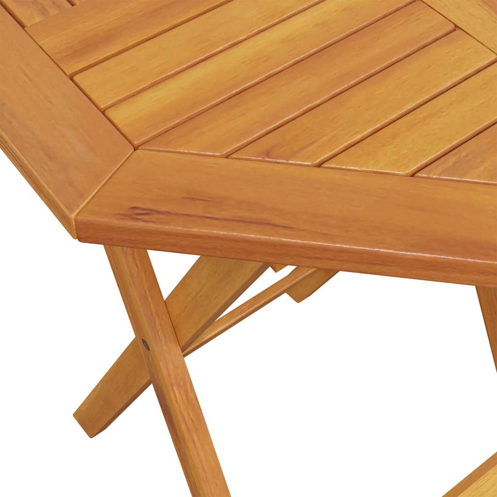 3 Piece Folding Bistro Set Solid Wood Acacia