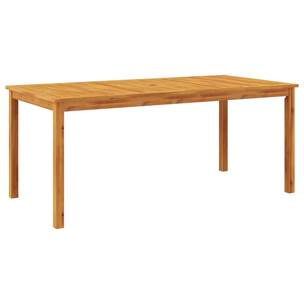 7 Piece Garden Dining Set 180x90x75 cm Solid Wood Acacia