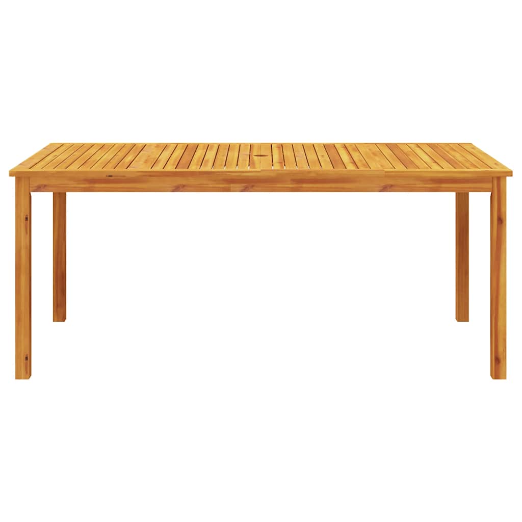 7 Piece Garden Dining Set 180x90x75 cm Solid Wood Acacia
