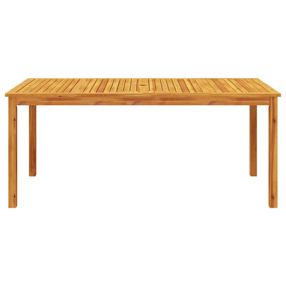 7 Piece Garden Dining Set 180x90x75 cm Solid Wood Acacia