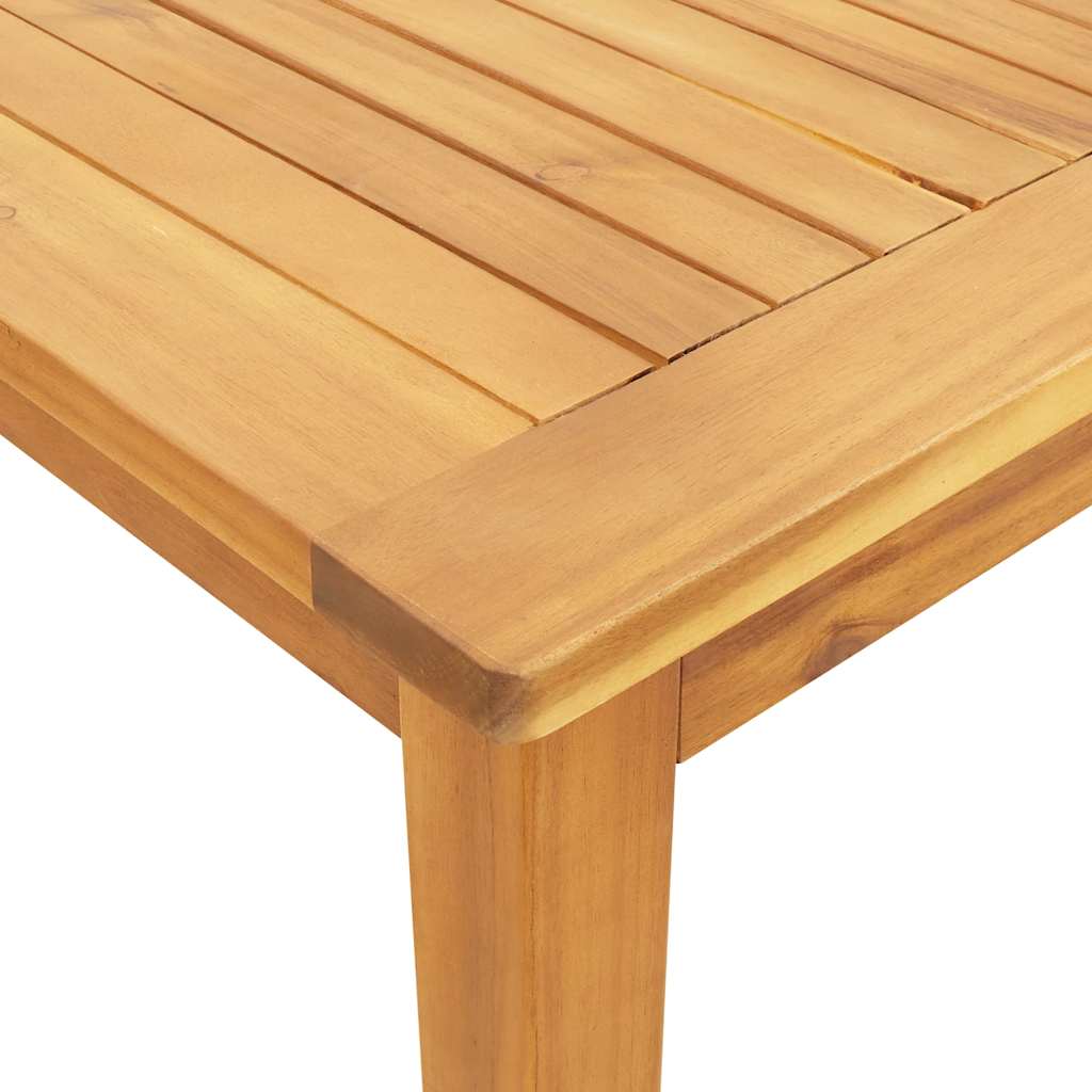 7 Piece Garden Dining Set 180x90x75 cm Solid Wood Acacia