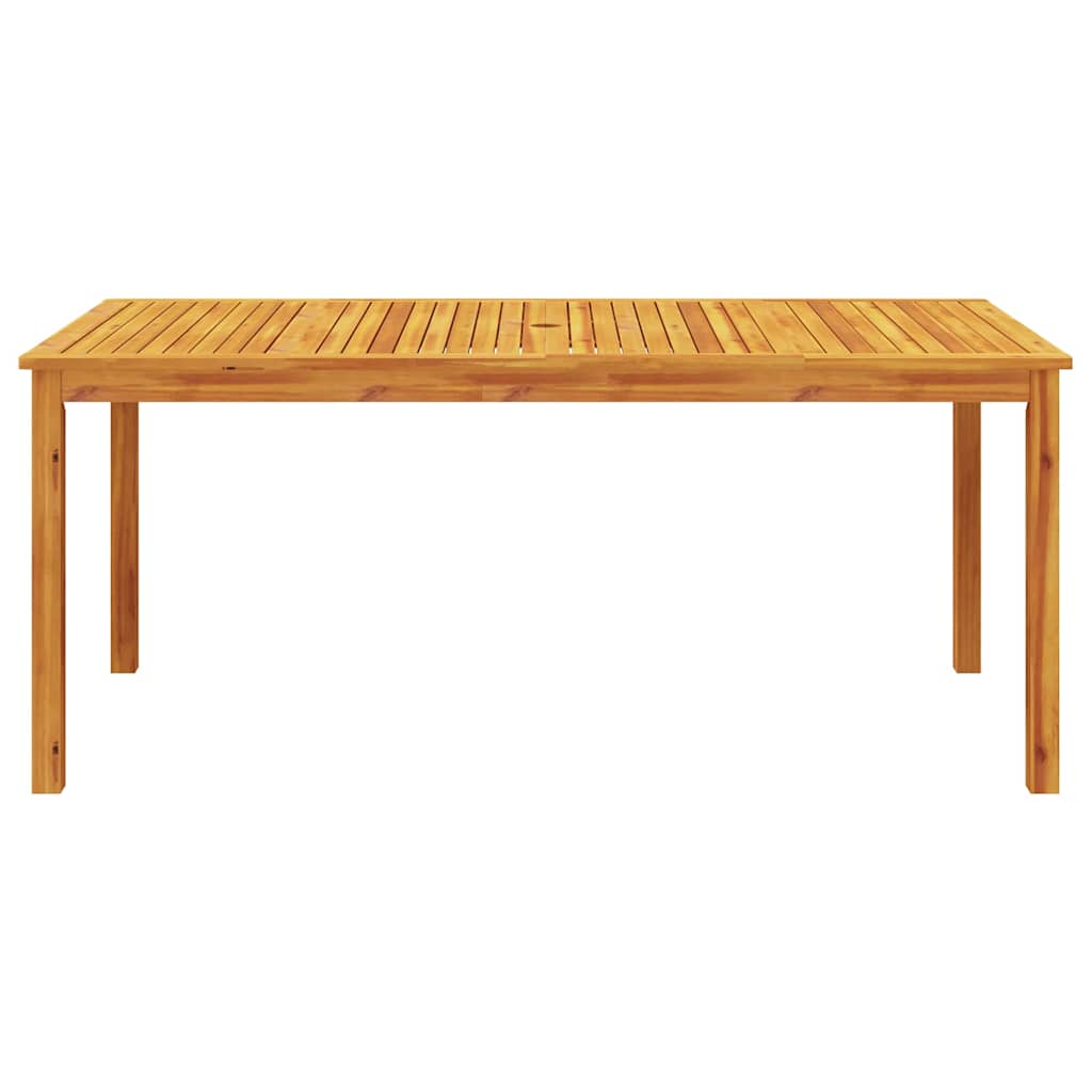 9 Piece Garden Dining Set 180x90x75 cm Solid Wood Acacia