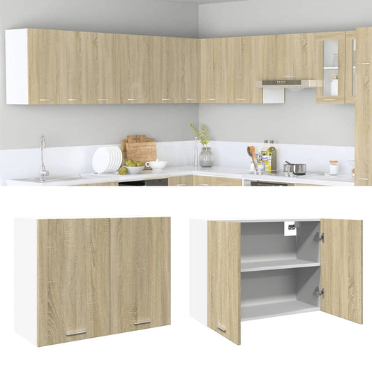Hanging Cabinet "Lyon" Sonoma Oak 80x31x60 cm Engineered Wood