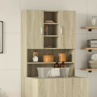 Washing Machine Cabinet Sonoma Oak 70,5x24x90 cm