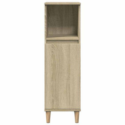 Bathroom Cabinet Sonoma Oak 30x30x100 cm Engineered Wood