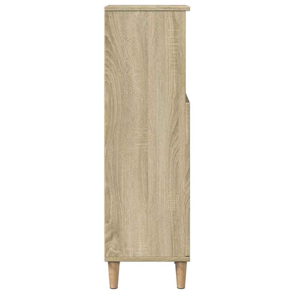Bathroom Cabinet Sonoma Oak 30x30x100 cm Engineered Wood