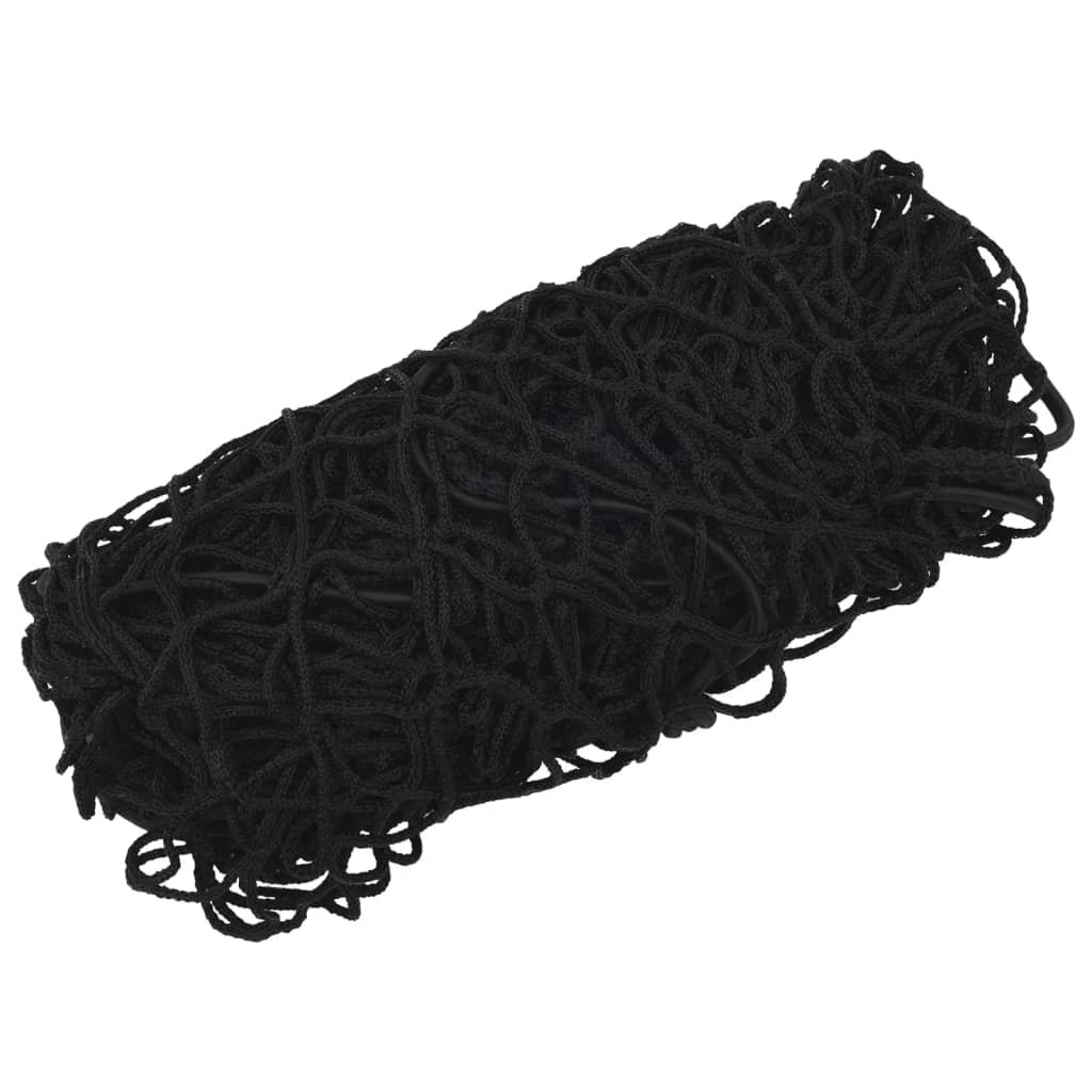 Trailer Net with Elastic Rope Black 4x2.5 m PP