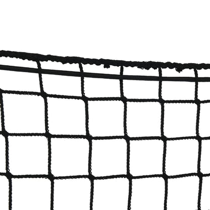 Trailer Net with Elastic Rope Black 4x2.5 m PP