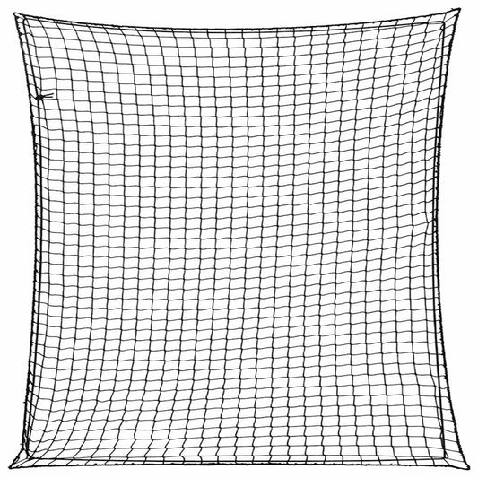 Trailer Net with Elastic Rope Black 3x3 m PP