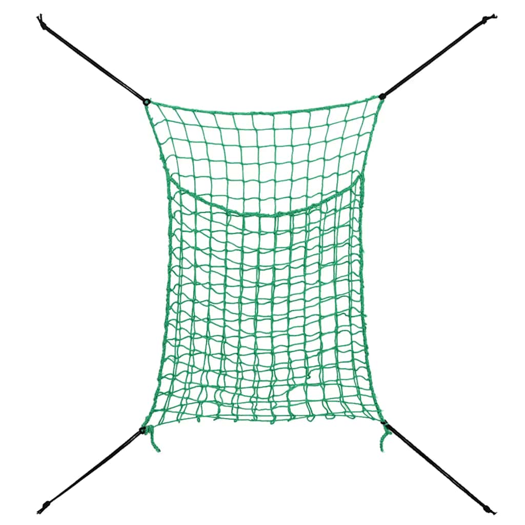 Hay Nets 2 pcs Rectangular Green 90x60 cm PP