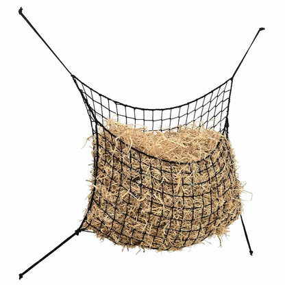 Hay Nets 2 pcs Rectangular Black 90x60 cm PP