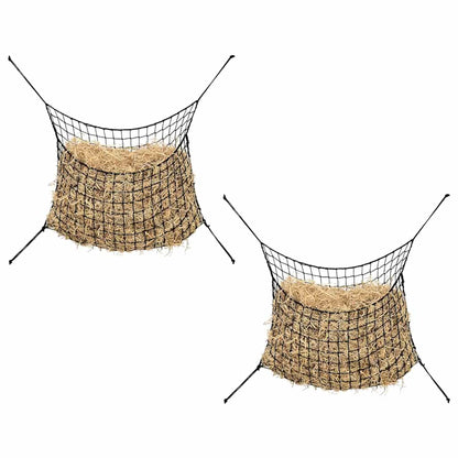 Hay Nets 2 pcs Round Black 75x50 cm PP