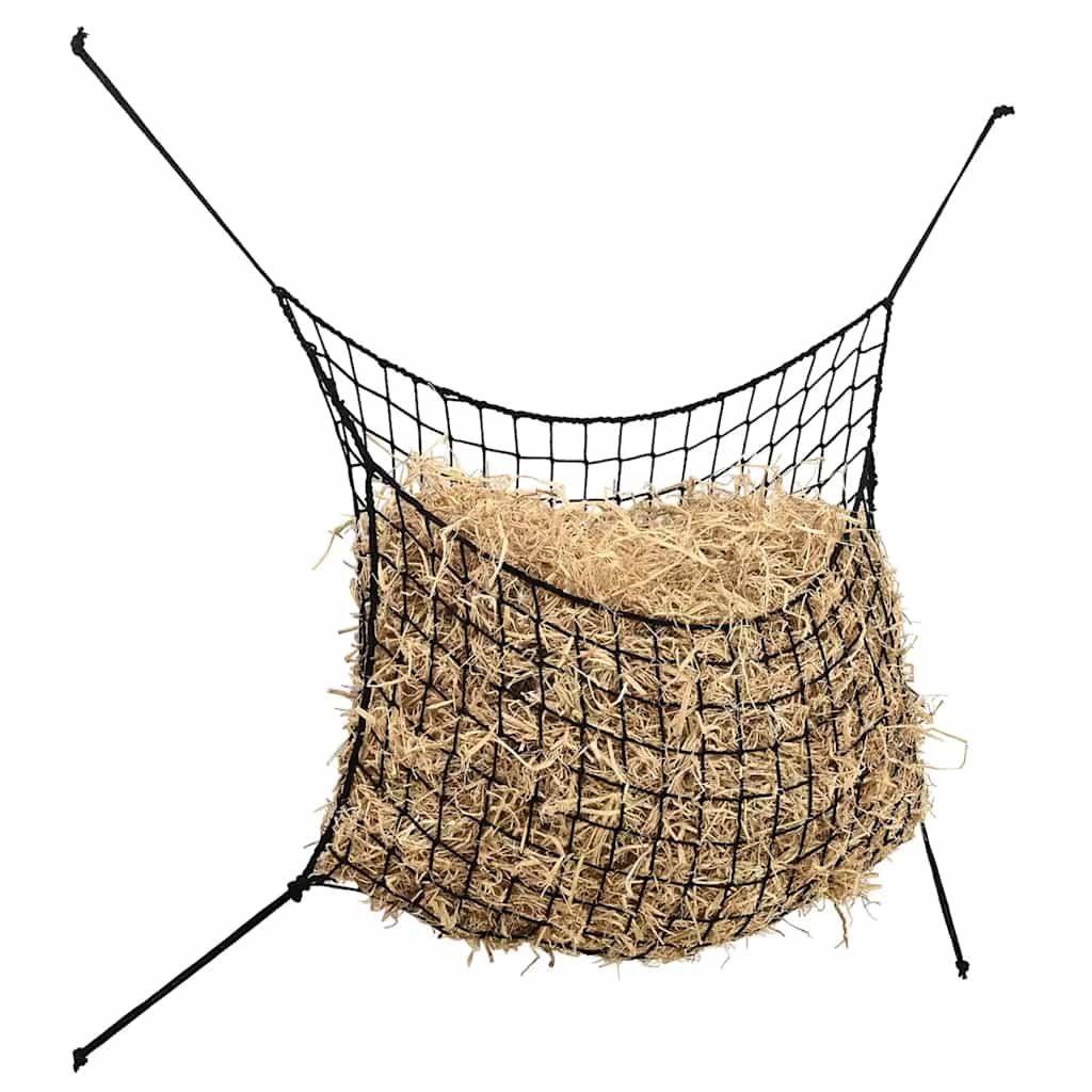 Hay Nets 2 pcs Round Black 75x50 cm PP