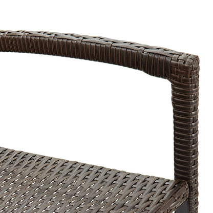 Garden Bar Set | Brown | Solid acacia wood | Compact | Footrest