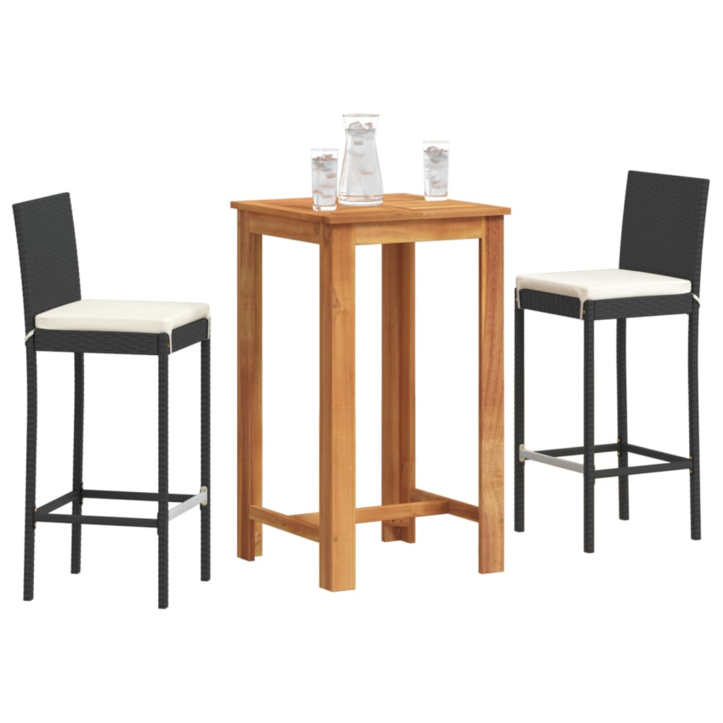 Garden Bar Set | Black, Cream White