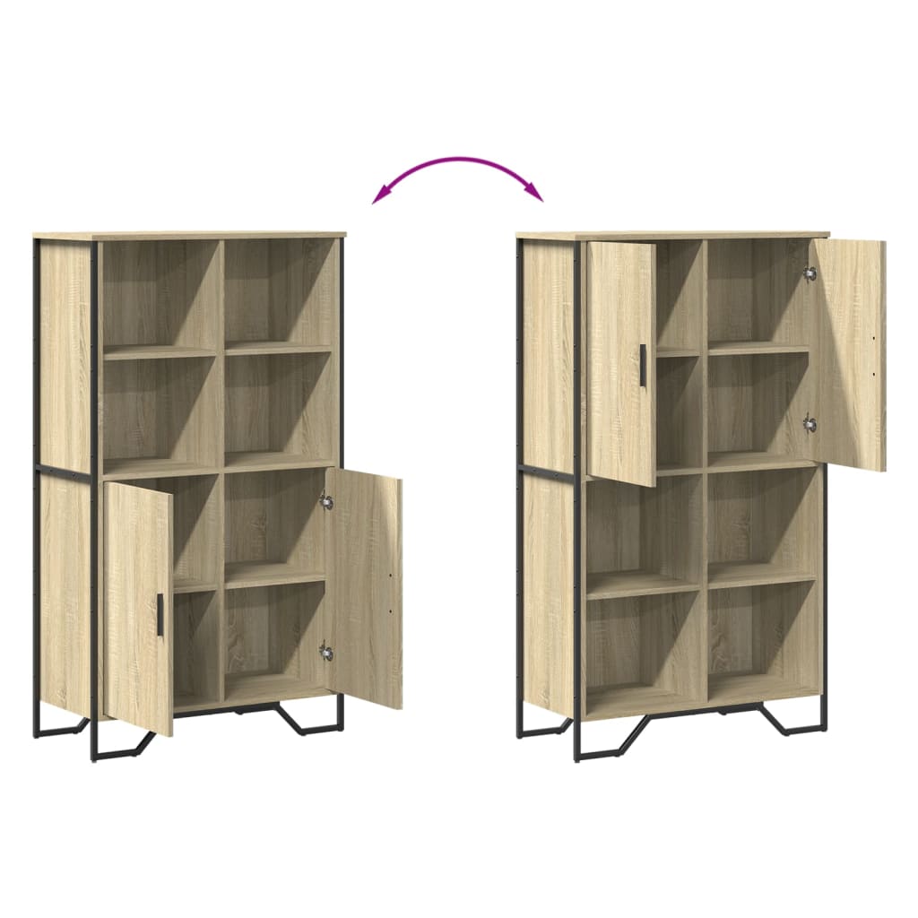 Highboard Sonoma Oak 79,5x35,5x137,5 cm Engineered Wood