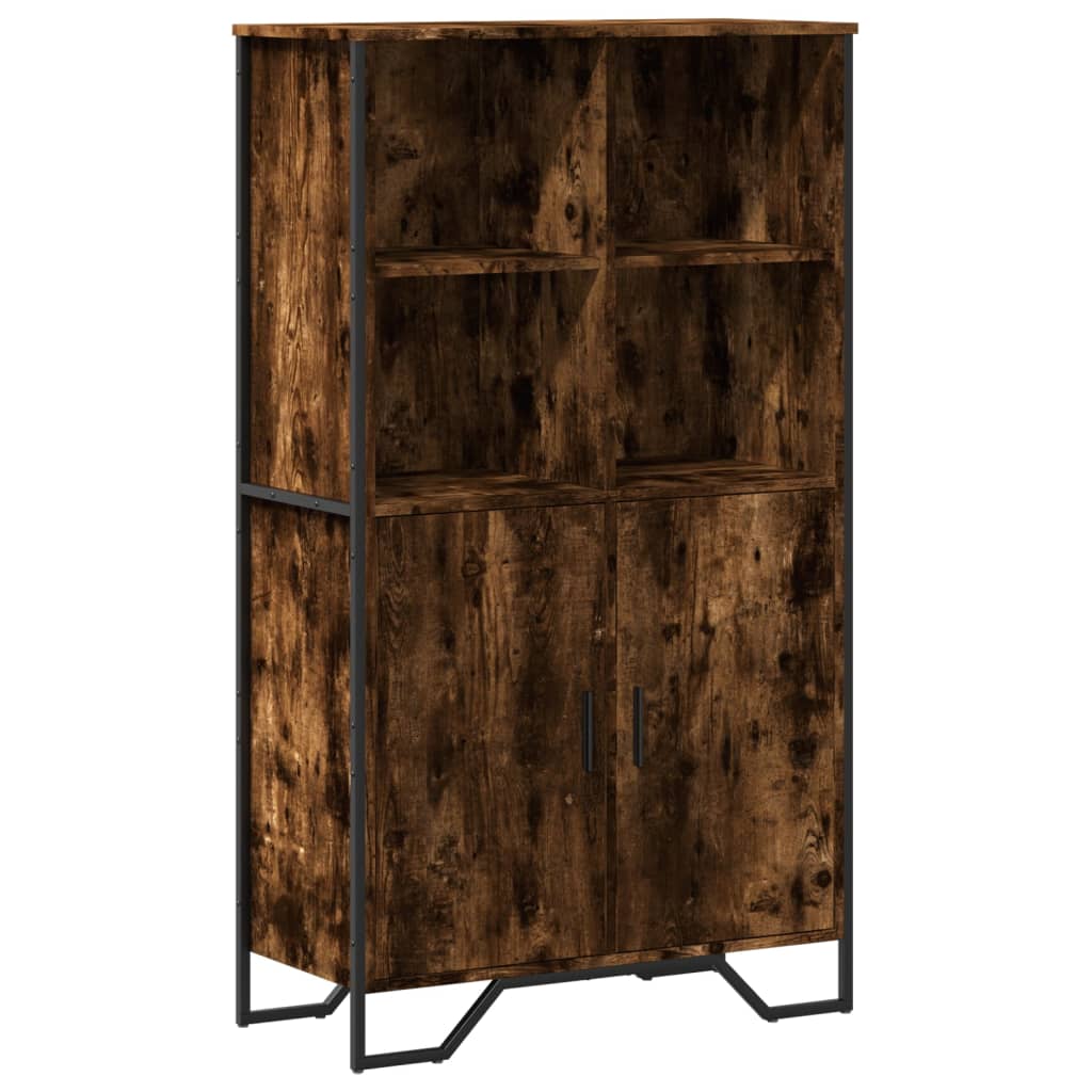 Highboard Smoked Oak 79,5x35,5x137,5 cm Engineered Wood