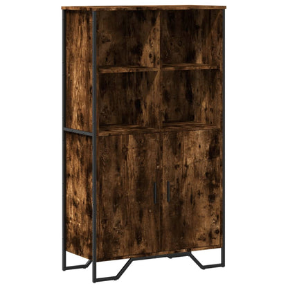 Highboard Smoked Oak 79,5x35,5x137,5 cm Engineered Wood