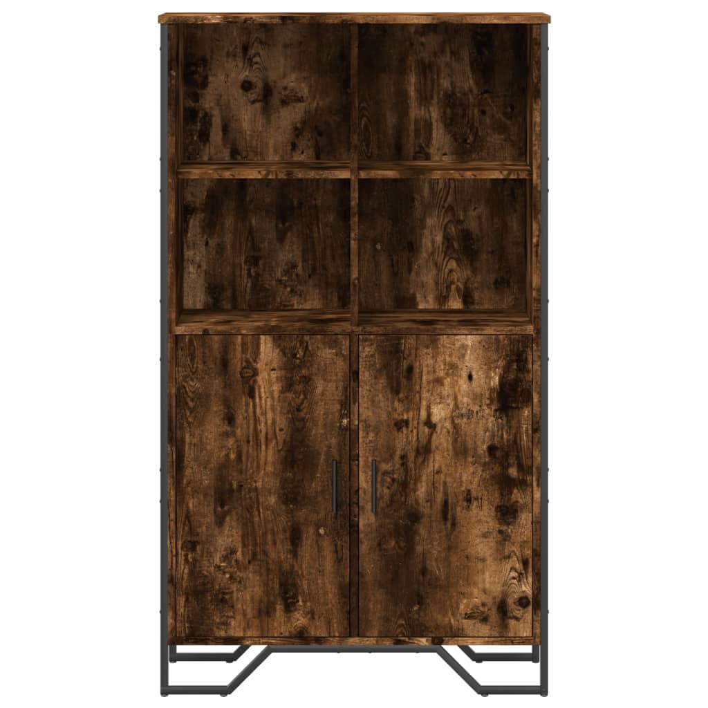 Highboard Smoked Oak 79,5x35,5x137,5 cm Engineered Wood