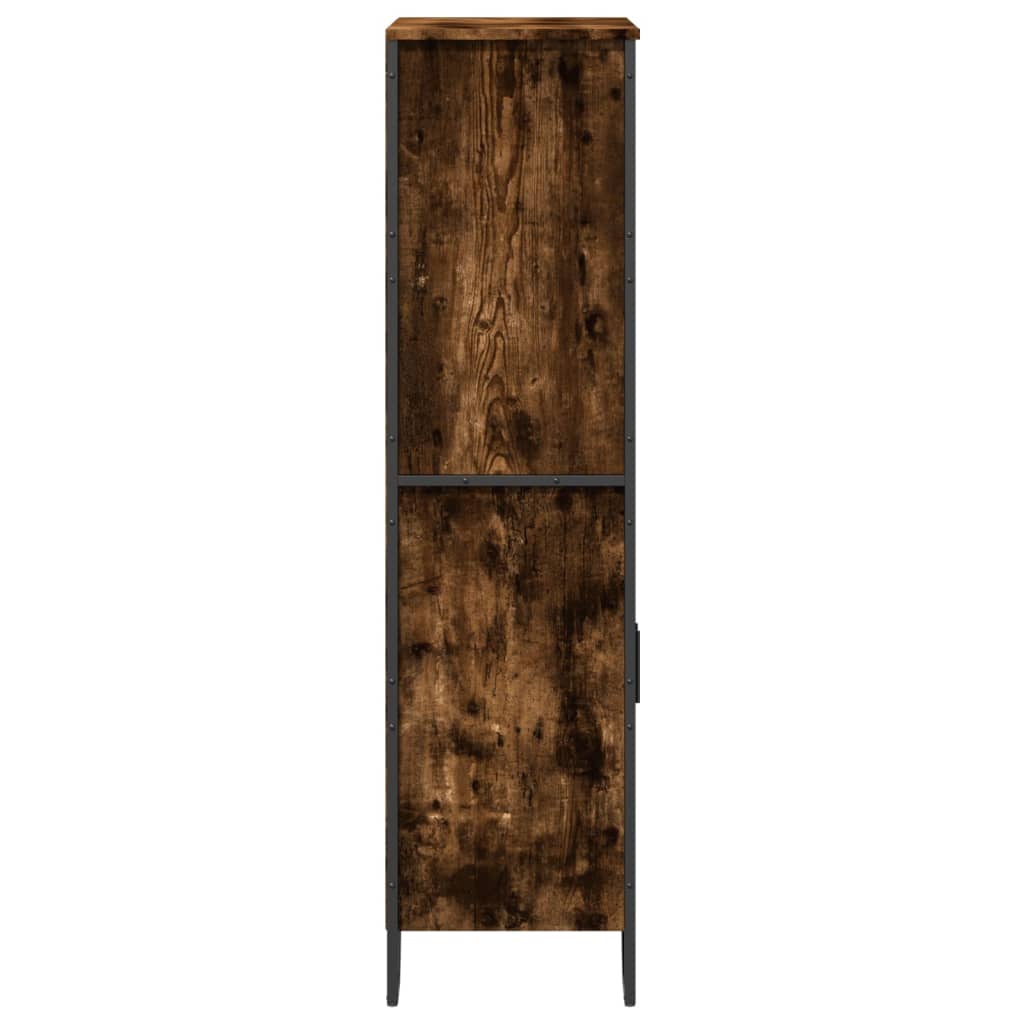 Highboard Smoked Oak 79,5x35,5x137,5 cm Engineered Wood