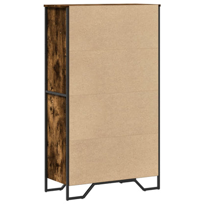 Highboard Smoked Oak 79,5x35,5x137,5 cm Engineered Wood