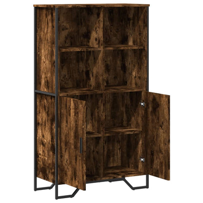 Highboard Smoked Oak 79,5x35,5x137,5 cm Engineered Wood
