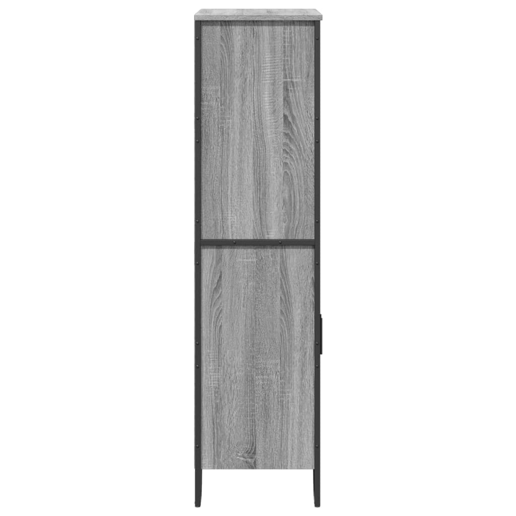 Highboard Grey Sonoma 79,5x35,5x137,5 cm Engineered Wood