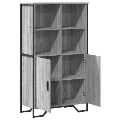 Highboard Grey Sonoma 79,5x35,5x137,5 cm Engineered Wood