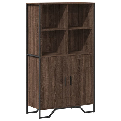 Highboard Brown Oak 79,5x35,5x137,5 cm Engineered Wood