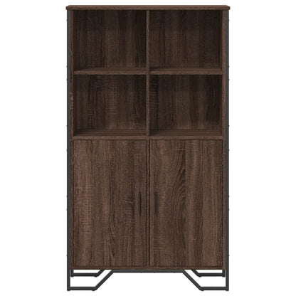 Highboard Brown Oak 79,5x35,5x137,5 cm Engineered Wood