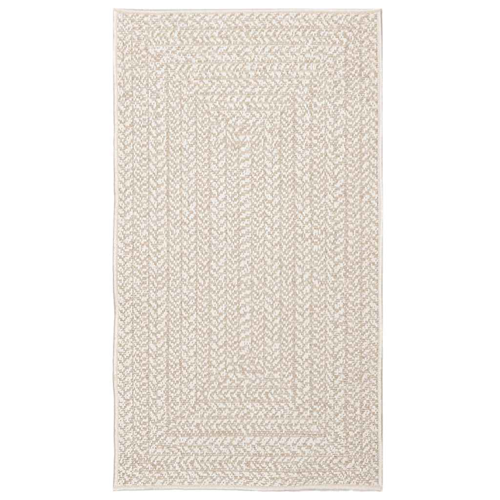 Rug ZIZUR Cream 60x110 cm Jute Look Indoor and Outdoor