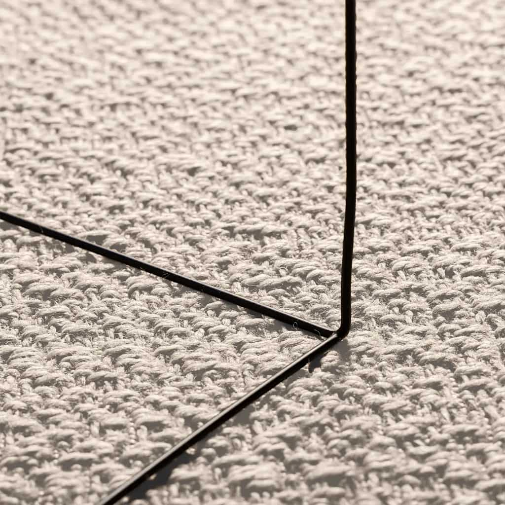 Rug ZIZUR Cream 160x230 cm Jute Look Indoor and Outdoor