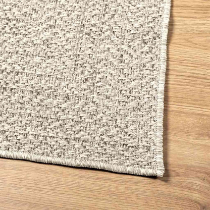Rug ZIZUR Cream 160x230 cm Jute Look Indoor and Outdoor