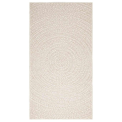 Rug ZIZUR Cream 80x150 cm Jute Look Indoor and Outdoor