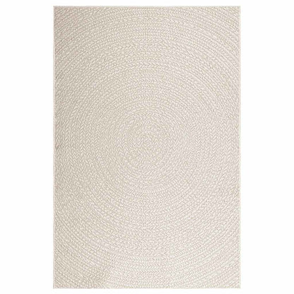 Rug ZIZUR Cream 140x200 cm Jute Look Indoor and Outdoor